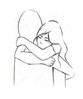 Two People Hugging